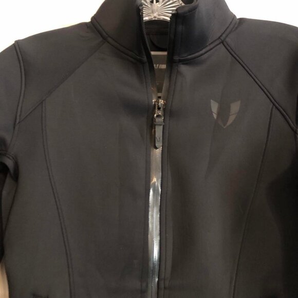 New FIRMABS ZIP-UP SPORTS JACKET Stand Up-Collar Black M - Picture 7 of 10